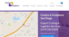 Desktop Screenshot of cratersandfreighterssandiego.com