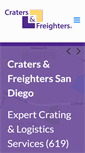 Mobile Screenshot of cratersandfreighterssandiego.com